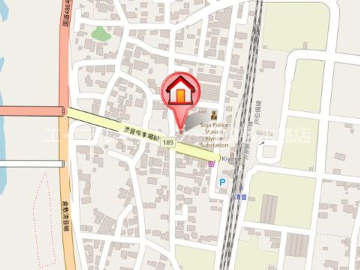 岡山県総社市清音上中島(一戸建)の賃貸物件の地図