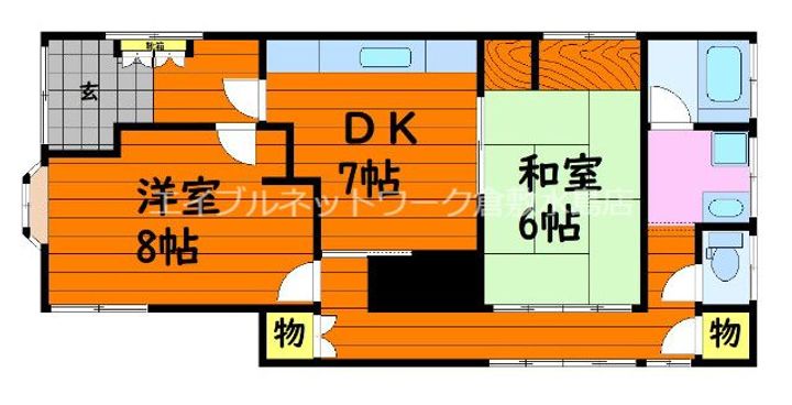 岡山県総社市清音上中島(一戸建)の賃貸物件の間取り
