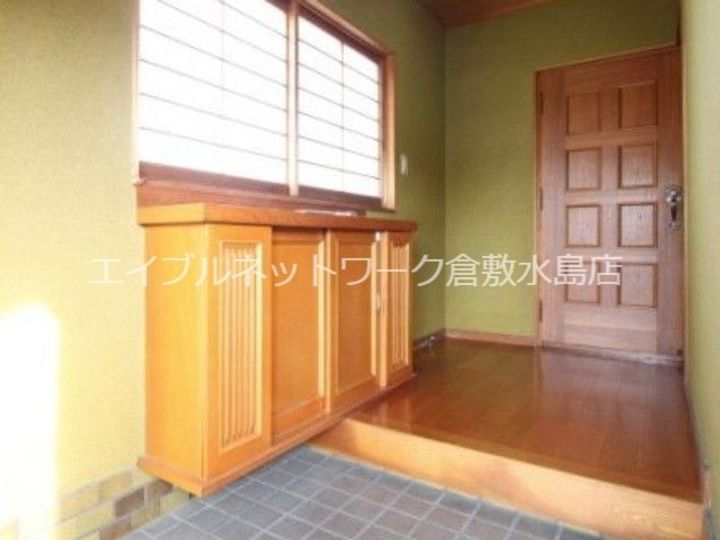 岡山県総社市清音上中島(一戸建)の賃貸物件の玄関