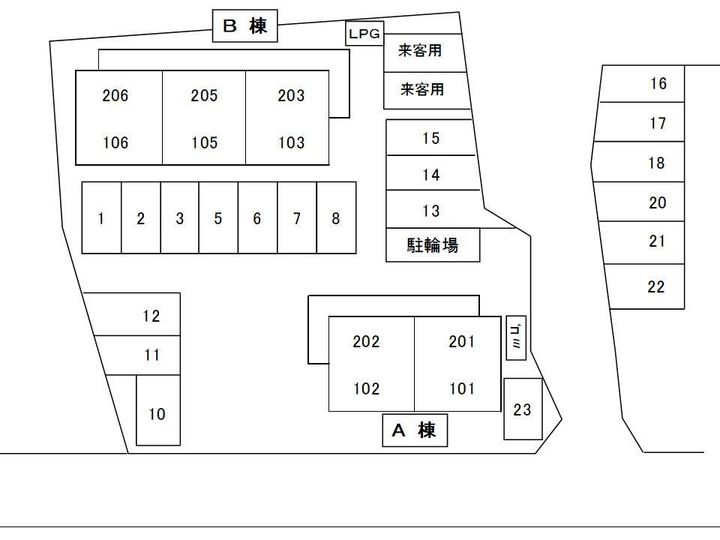 岡山県浅口市金光町占見(アパート)の賃貸物件B206号室のその他画像