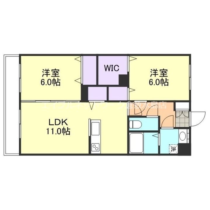 F-city老松町の間取り