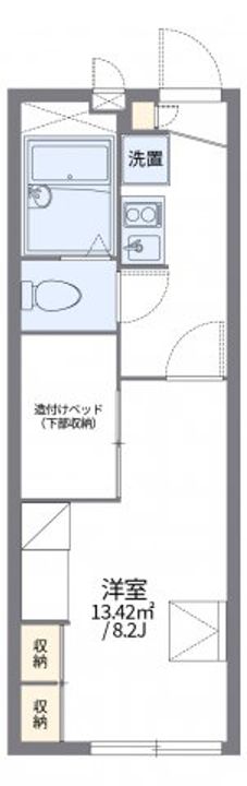 岡山県倉敷市水江(アパート)の賃貸物件205の間取り