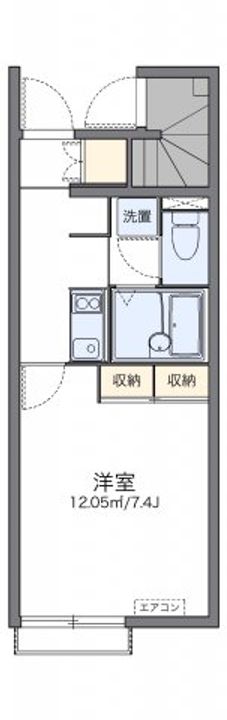岡山県倉敷市水島北亀島町(アパート)の賃貸物件103の間取り