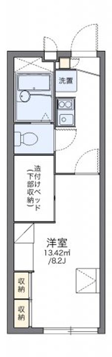 岡山県倉敷市玉島上成(アパート)の賃貸物件202の間取り