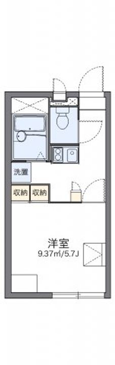 岡山県倉敷市玉島上成(アパート)の賃貸物件201の間取り