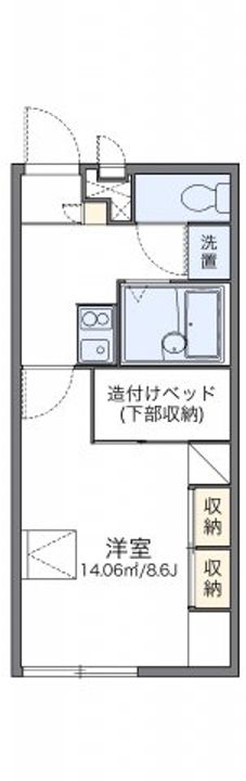 レオパレスwill207の間取り