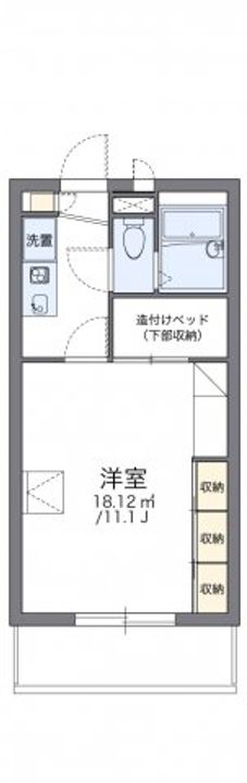 岡山県倉敷市藤戸町天城(アパート)の賃貸物件207の間取り