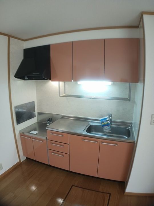 岡山県倉敷市玉島阿賀崎4丁目(アパート)の賃貸物件のキッチン