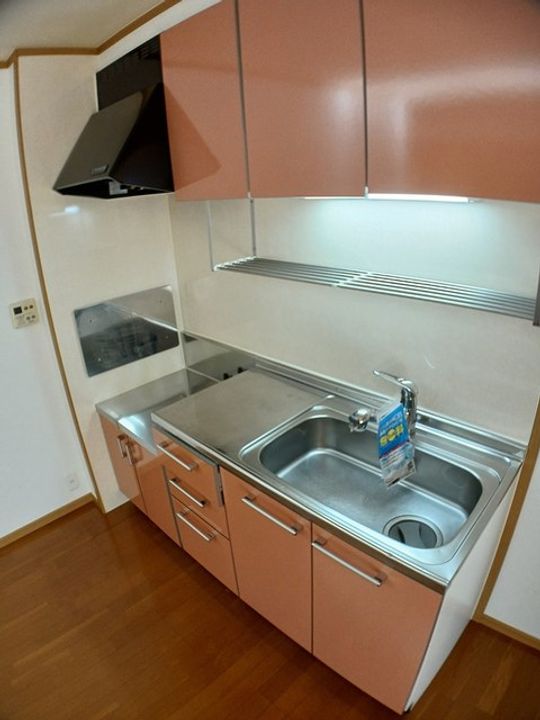 岡山県倉敷市玉島乙島(アパート)の賃貸物件のキッチン