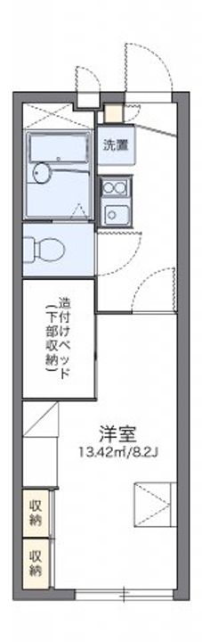 岡山県倉敷市玉島上成(アパート)の賃貸物件203の間取り