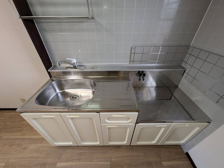 岡山県浅口市鴨方町六条院東(アパート)の賃貸物件202のキッチン