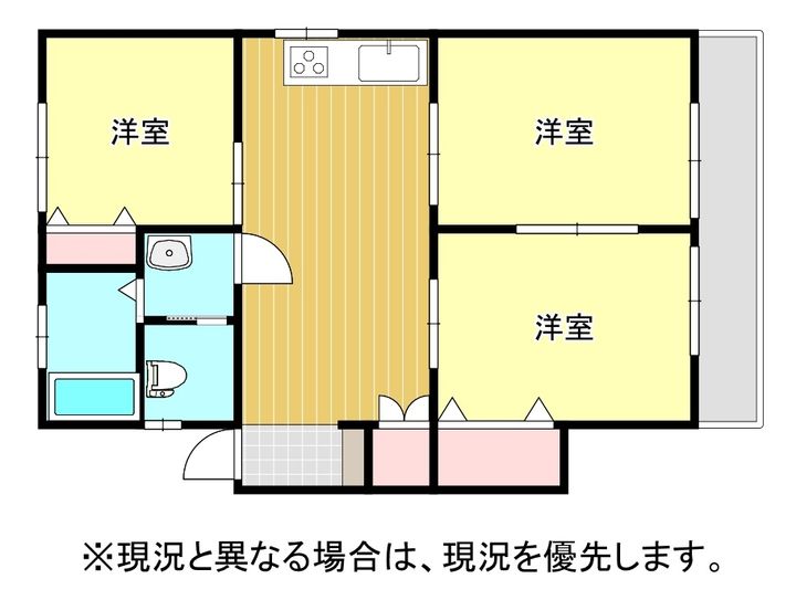 岡山県倉敷市沖(アパート)の賃貸物件202の間取り