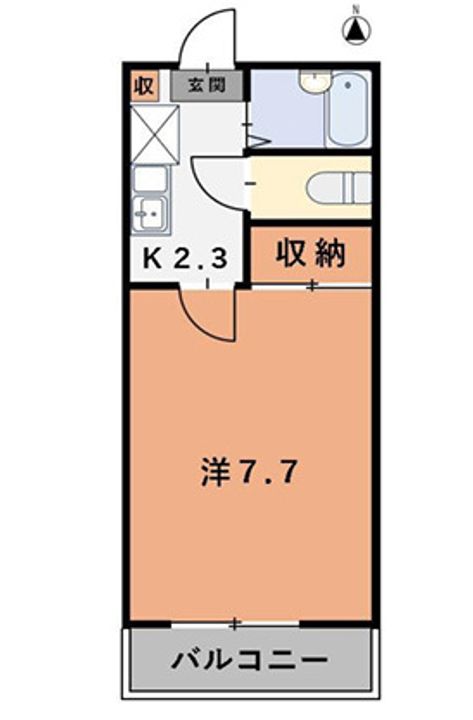 カランドリエ松島205の間取り