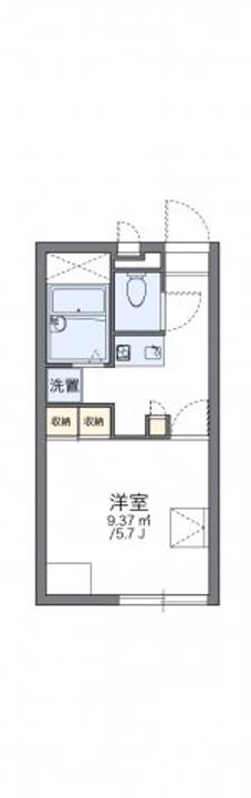 レオパレスOOMAE108の間取り