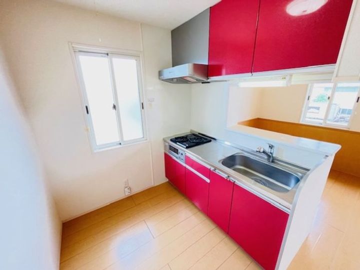 岡山県倉敷市中畝1丁目(アパート)の賃貸物件のキッチン