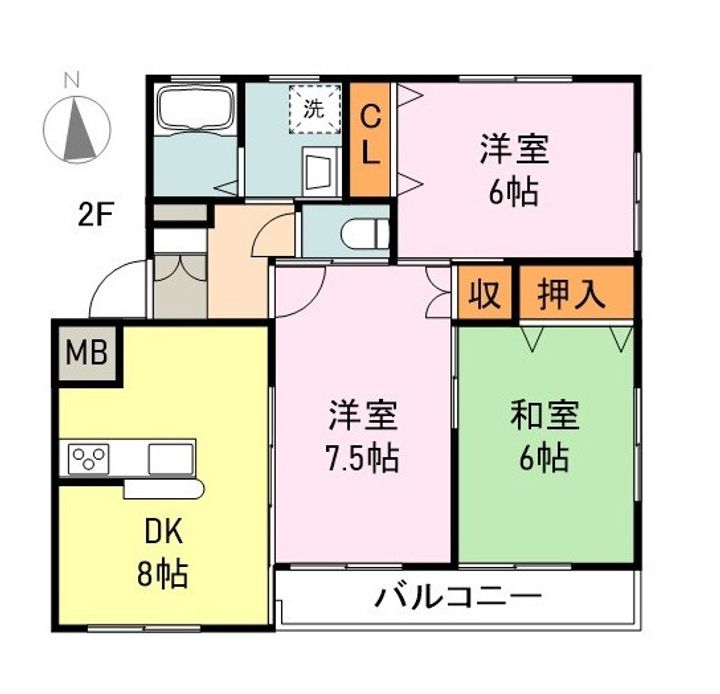 佐藤コーポ(東手城)の間取り