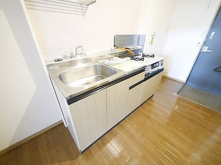 岡山県倉敷市中島(アパート)の賃貸物件A201号室のキッチン
