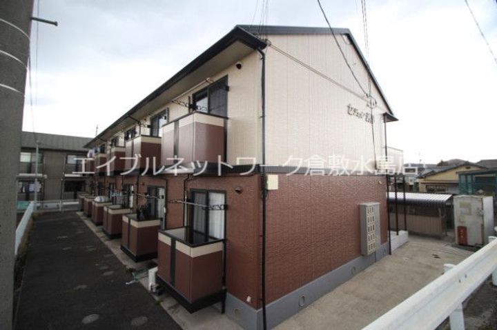 岡山県倉敷市酒津(アパート)の賃貸物件の外観