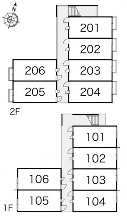 岡山県倉敷市四十瀬(アパート)の賃貸物件203のその他画像