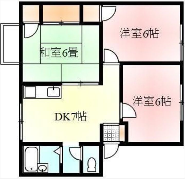 ハイム香龍 D棟の間取り