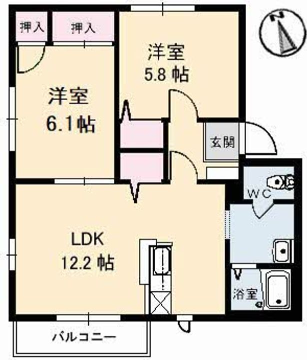 コートMT F館の間取り