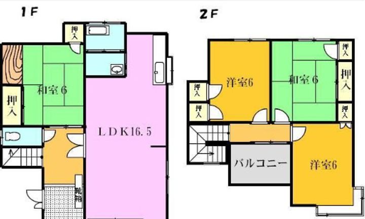 香川県高松市香川町大野(一戸建)の賃貸物件の間取り
