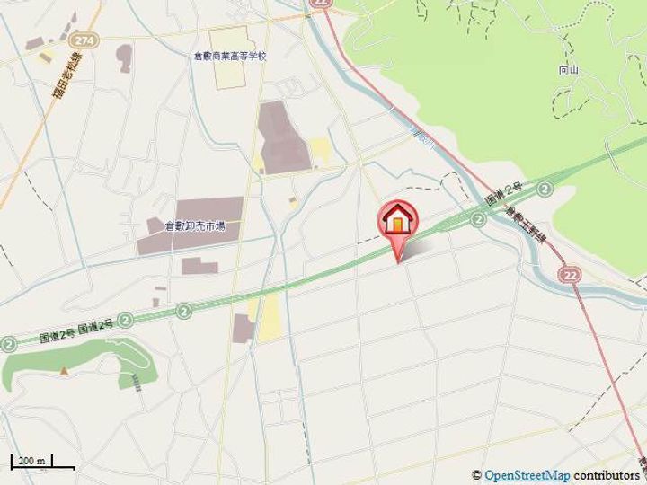 岡山県倉敷市新田(アパート)の賃貸物件203の地図