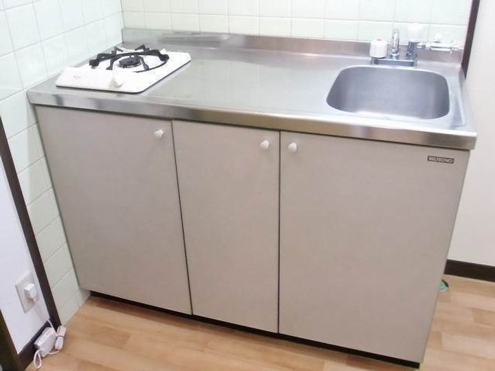 岡山県倉敷市新田(アパート)の賃貸物件203のキッチン