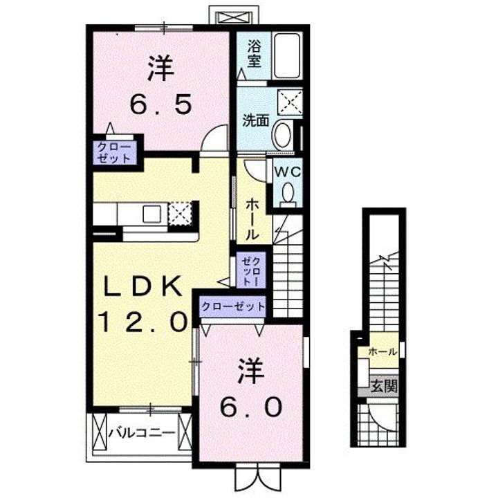 アルバーダ・KⅢの間取り