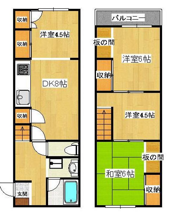 労住協第5ビル501の間取り