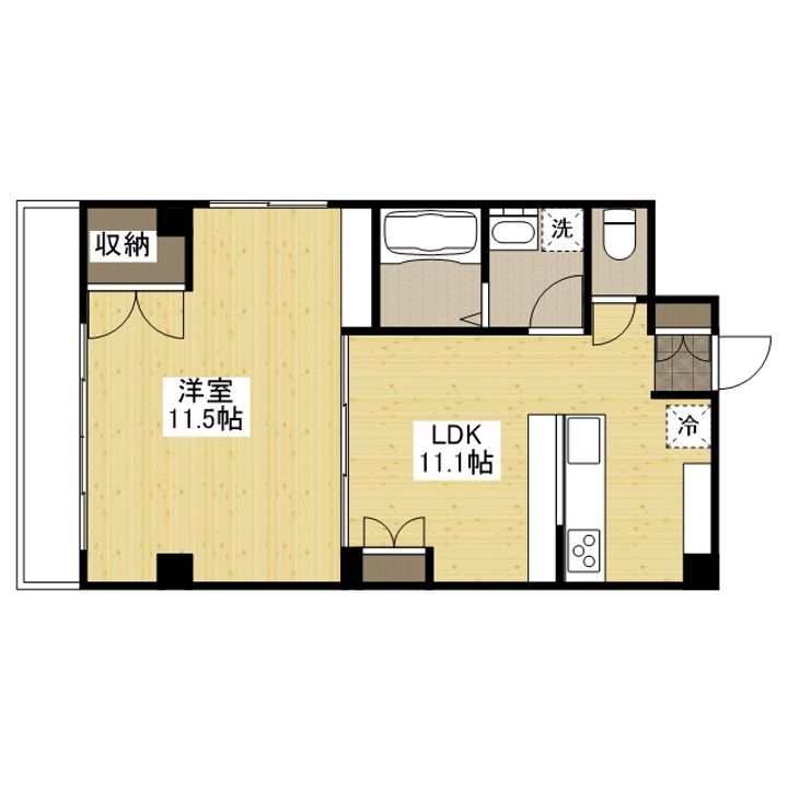 クレスト明治町の間取り