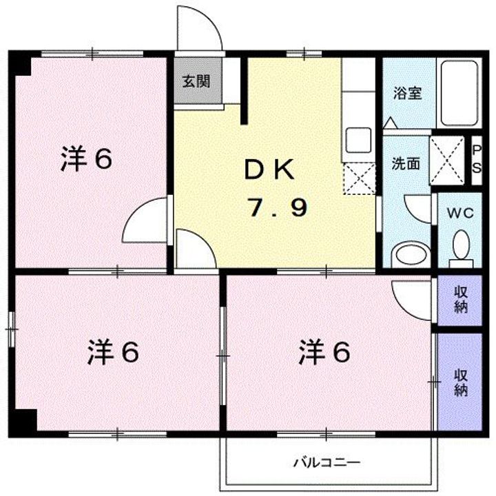 ニューシティつのごうCの間取り