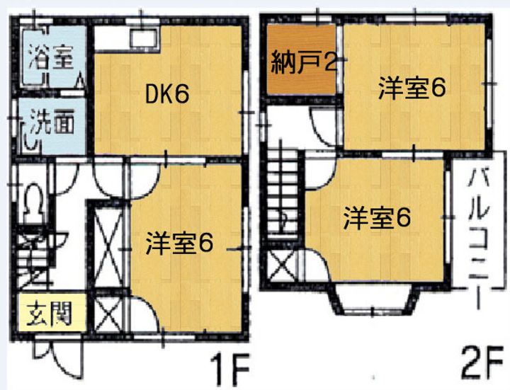 桒田住宅Ⅱの間取り