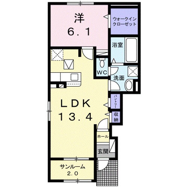 マーガレットの間取り