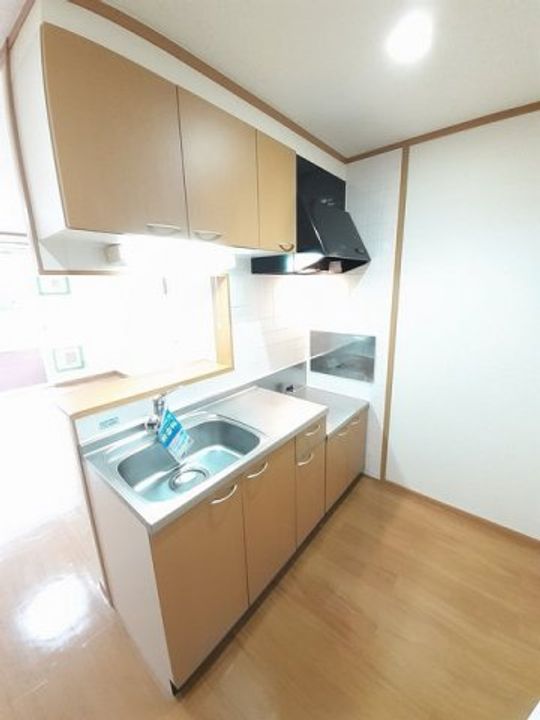 岡山県倉敷市福田町古新田(アパート)の賃貸物件のキッチン