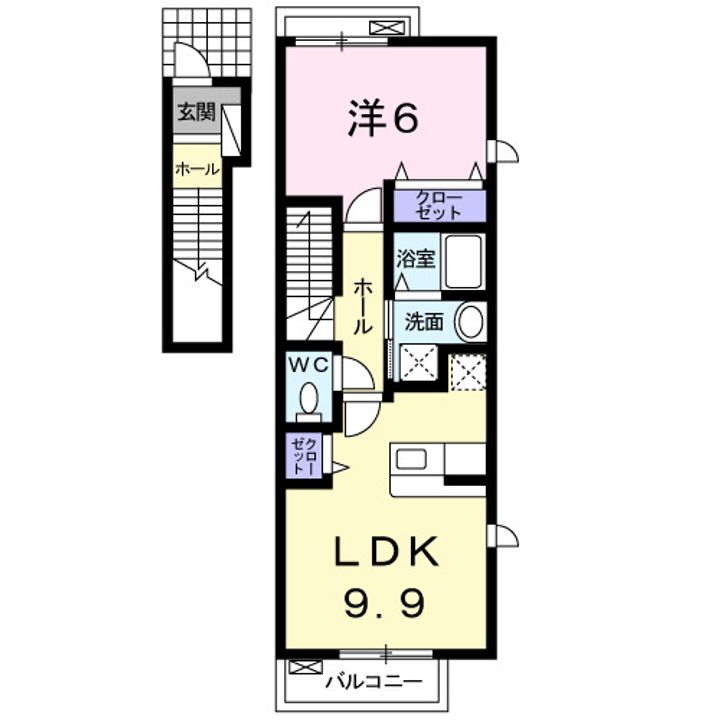 クオーレ Bの間取り