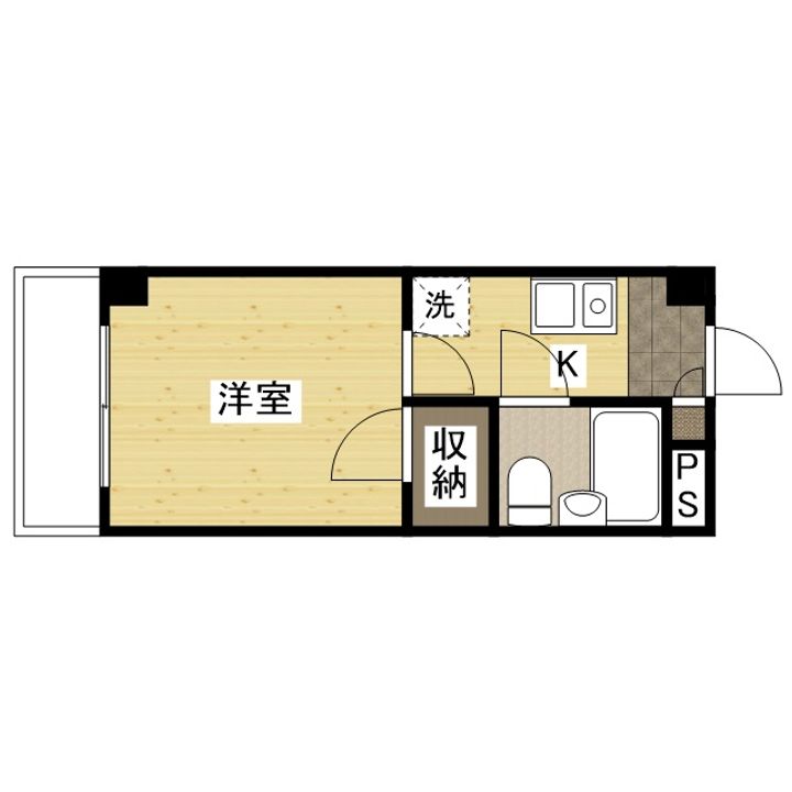リバティ丸之内102の間取り