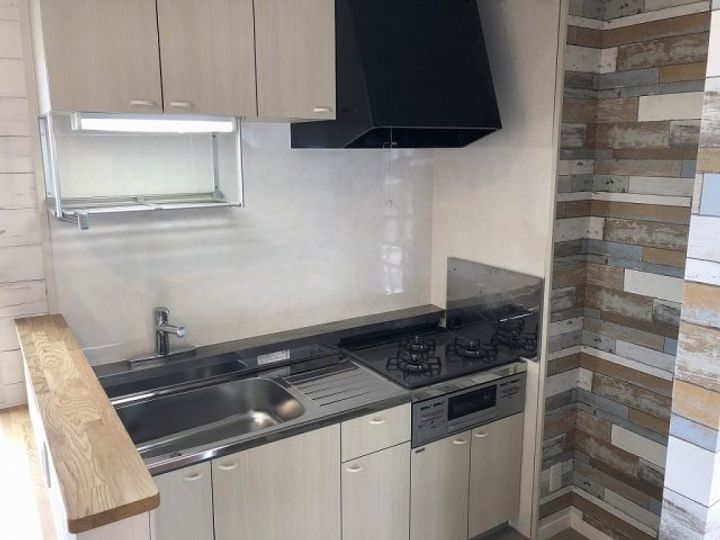 岡山県倉敷市笹沖(アパート)の賃貸物件203のキッチン