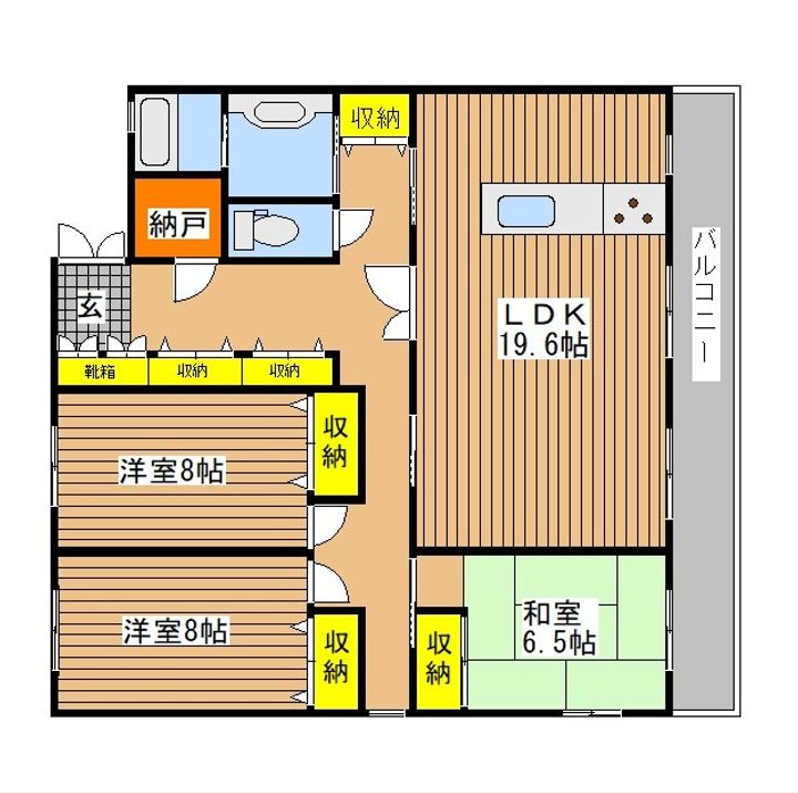 サンパレス・N305の間取り