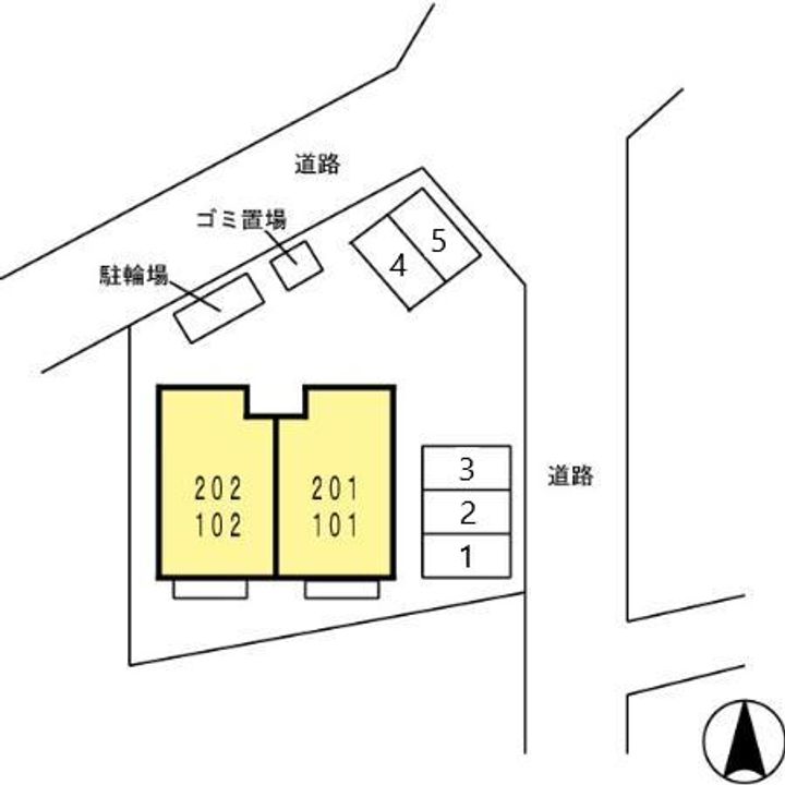 岡山県岡山市南区植松(アパート)の賃貸物件102のその他画像