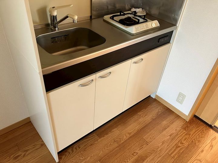 岡山県倉敷市亀島1丁目(アパート)の賃貸物件のキッチン