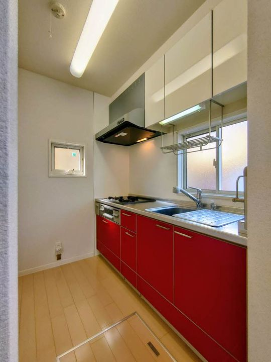 岡山県倉敷市中島(アパート)の賃貸物件のキッチン