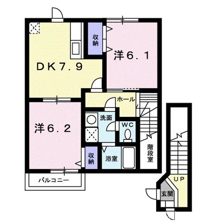 サン・リーベ Bの間取り