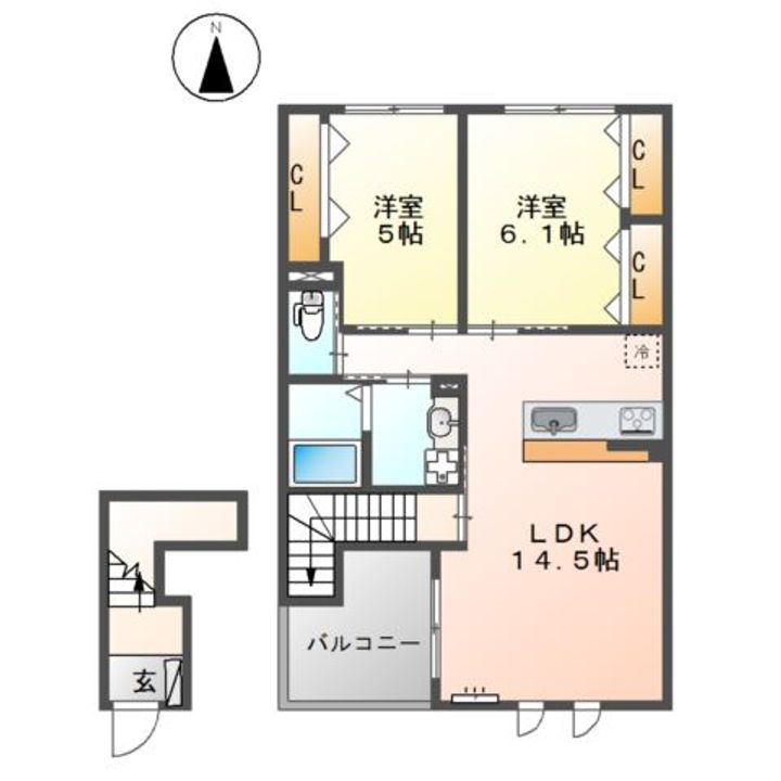 Peer Maison Ⅱの間取り