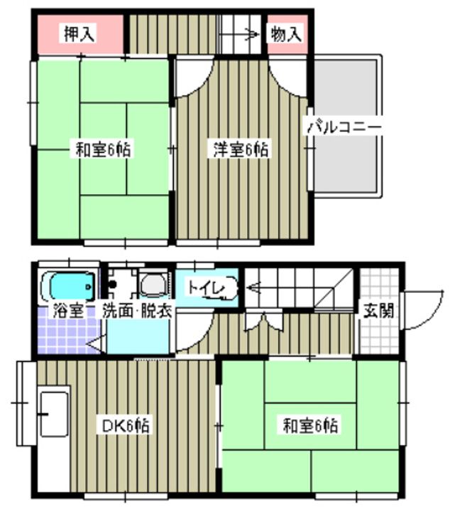 西江住宅2の間取り