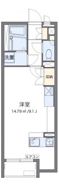 ミランダリゼやまのきた205の間取り