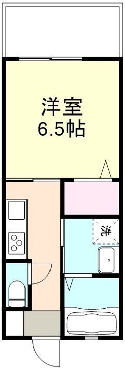 岡山県倉敷市玉島乙島(アパート)の賃貸物件の間取り