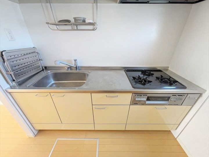 岡山県倉敷市玉島乙島(アパート)の賃貸物件のキッチン