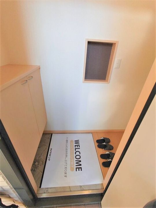 岡山県倉敷市北畝5丁目(アパート)の賃貸物件の玄関