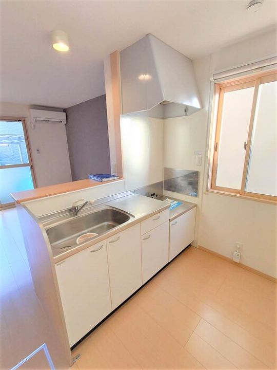 岡山県倉敷市北畝5丁目(アパート)の賃貸物件のキッチン